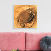 Toile Vue en oeil de poisson de la surface de Titan (Insitu(Salon))