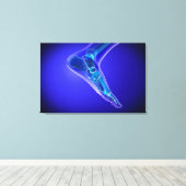 Toile Vue En Rayon X Du Pied Humain 3 (Insitu (Plancher de Bois))