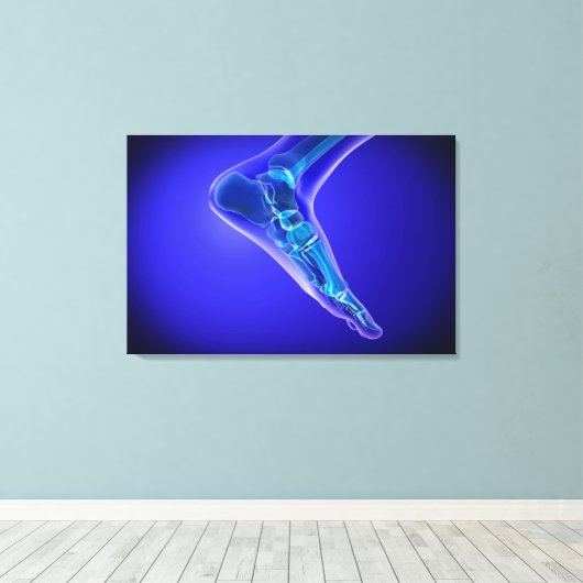 Toile Vue En Rayon X Du Pied Humain 3 (Insitu (Plancher de Bois))