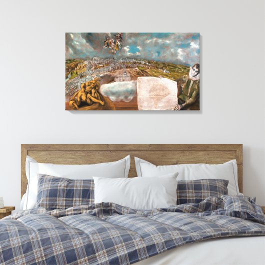 Toile Vue et plan de Tolède | El Greco | (Insitu(Chambre))