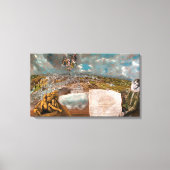 Toile Vue et plan de Tolède | El Greco | (Recto)