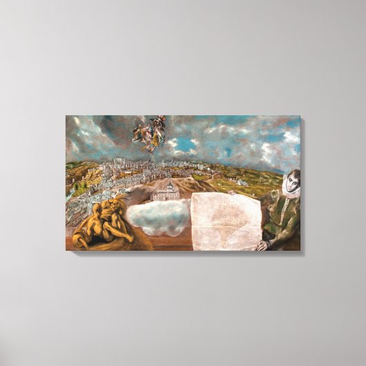 Toile Vue et plan de Tolède | El Greco | (Recto)