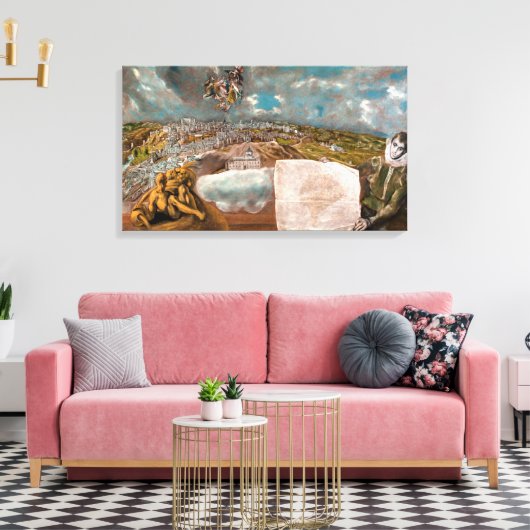 Toile Vue et plan de Tolède | El Greco | (Insitu(Salon))