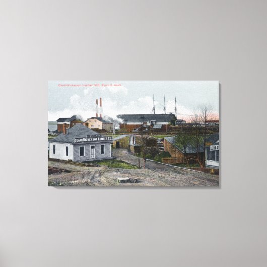 Toile Vue extérieure de Clark-Nickerson Lumber Co (Recto)