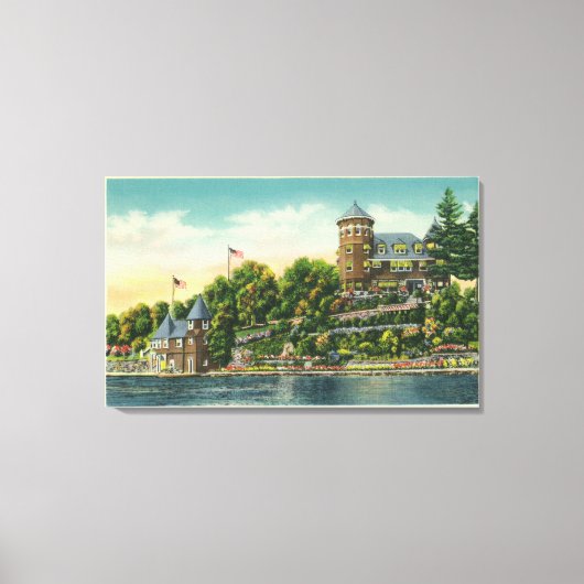 Toile Vue extérieure de Hopewell Hall (Recto)