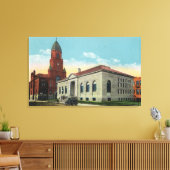 Toile Vue extérieure de la bibliothèque et de l'hôtel de (Insitu(Salon))