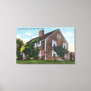 Toile Vue extérieure de la Chambre de John Alden