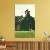 Toile Vue extérieure de la chapelle couverte de lierre, (Insitu(Salon))