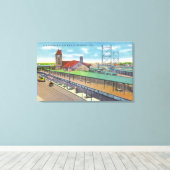 Toile Vue extérieure de la gare 2 (Insitu (Plancher de Bois))