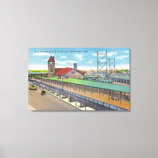 Toile Vue extérieure de la gare 2 (Recto)