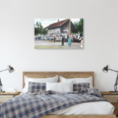 Toile Vue extérieure de la gare ferroviaire sur la 4ème (Insitu(Chambre))