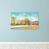 Toile Vue extérieure de la Maison d'Etat sur le phare (Insitu (Plancher de Bois))