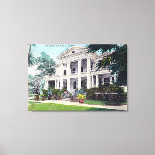 Toile Vue extérieure de la maison du commandant, cour de (Recto)