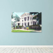 Toile Vue extérieure de la maison du commandant, cour de (Insitu (Plancher de Bois))