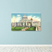 Toile Vue extérieure de la nouvelle maison d'édition (Insitu (Plancher de Bois))