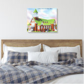 Toile Vue extérieure de la plage de York catholique (Insitu(Chambre))