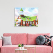 Toile Vue extérieure de la plage de York catholique (Insitu(Salon))