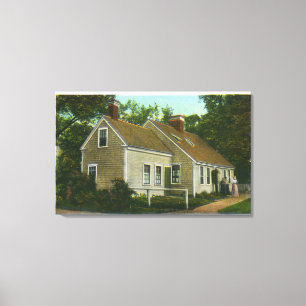 Toile Vue extérieure de la plus ancienne maison de la vi