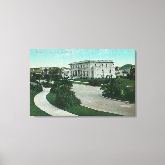 Toile Vue extérieure de la terrasse Presidio (Recto)