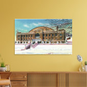 Toile Vue extérieure de l'arène olympique en hiver (Insitu(Salon))