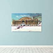 Toile Vue extérieure de l'arène olympique en hiver (Insitu (Plancher de Bois))