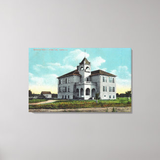 Toile Vue extérieure de l'école de grammaire