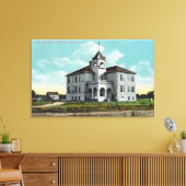 Toile Vue extérieure de l'école de grammaire (Insitu(Salon))