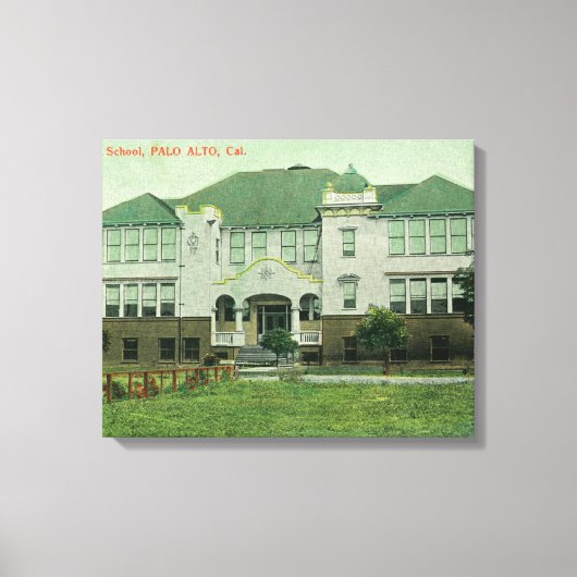 Toile Vue extérieure de l'école Lytton Avenue (Recto)
