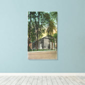 Toile Vue extérieure de l'église protestante néerlandais (Insitu (Plancher de Bois))