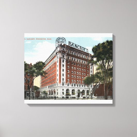 Toile Vue extérieure de l'hôtel Bancroft (Recto)