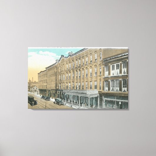 Toile Vue extérieure de l'hôtel Bennett (Recto)