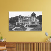 Toile Vue extérieure de l'hôtel Bon Air à Escalle (Insitu(Salon))