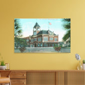 Toile Vue extérieure de l'hôtel de villeHealdsburg, CA (Insitu(Salon))