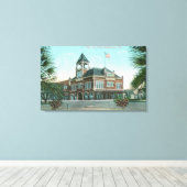 Toile Vue extérieure de l'hôtel de villeHealdsburg, CA (Insitu (Plancher de Bois))