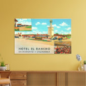 Toile Vue extérieure de l'hôtel el Rancho (Insitu(Salon))