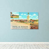 Toile Vue extérieure de l'hôtel el Rancho (Insitu (Plancher de Bois))