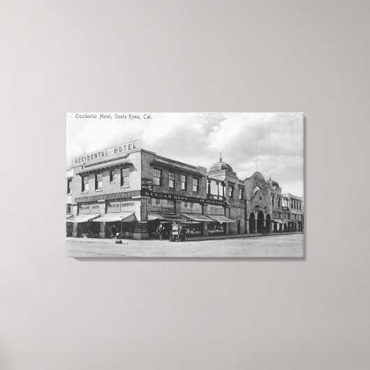 Toile Vue extérieure de l'hôtel Occidental (Recto)