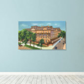 Toile Vue extérieure de l'hôtel US (Insitu (Plancher de Bois))