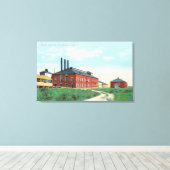 Toile Vue extérieure de l'usine de sucre (Insitu (Plancher de Bois))
