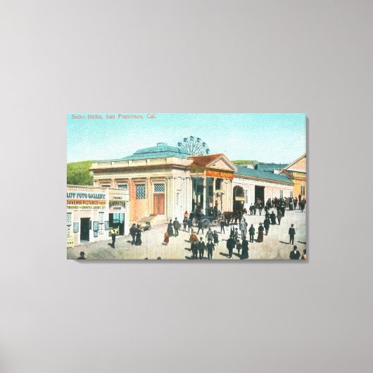 Toile Vue extérieure des bains Sutro (Recto)