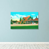 Toile Vue extérieure des majusculesSalem, OU (Insitu (Plancher de Bois))