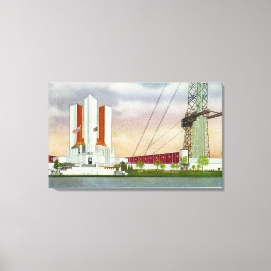 Toile Vue extérieure du bâtiment du gouvernement américa (Recto)