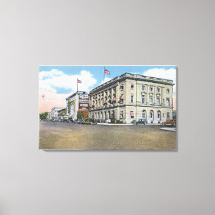 Toile Vue extérieure du bâtiment fédéral, théâtre Capito