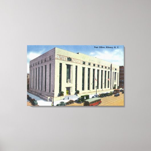 Toile Vue extérieure du bureau de poste # 2 (Recto)