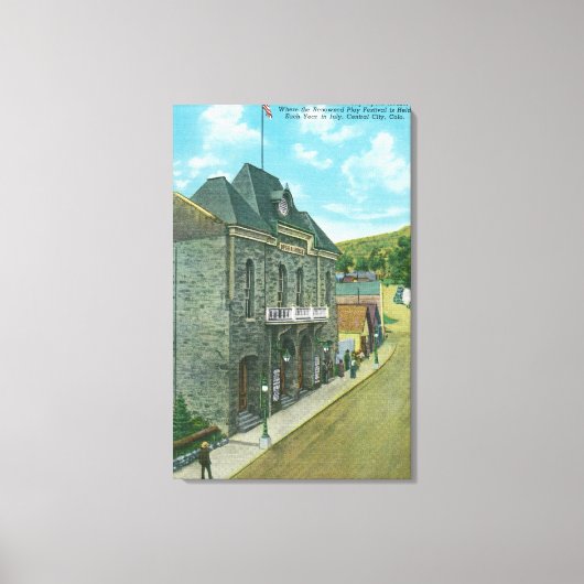 Toile Vue extérieure du célèbre opéra (Recto)