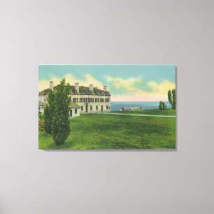 Toile Vue extérieure du chemin de fer grand de tronc