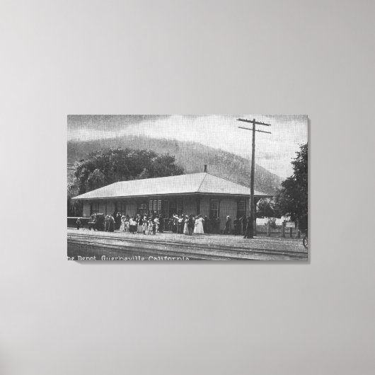 Toile Vue extérieure du dépôt ferroviaire (Recto)