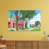 Toile Vue extérieure du Hall des sources et des jardins (Insitu(Salon))