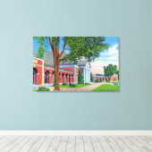 Toile Vue extérieure du Hall des sources et des jardins (Insitu (Plancher de Bois))