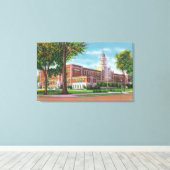 Toile Vue extérieure du lycée (Insitu (Plancher de Bois))